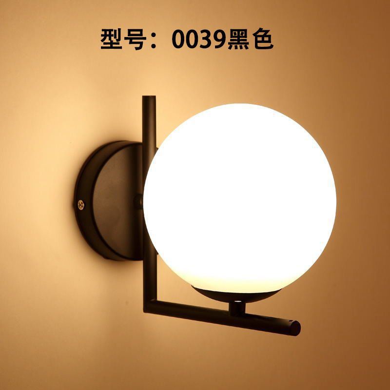 Nordic wall lamp bedroom bedside lamp modern casual creative hotel aisle lamp living room corridor wall lamp staircase lamp