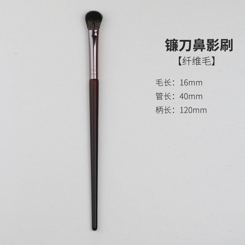 Wooden handle makeup brush set - cangzhou makeup brushes: blush brush, wool brush, powder brush, foundation brush, eyeshadow brush, and other makeup brushes