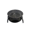 Zibo bbq outdoor home bbq grill portable charcoal stove small round camping courtyard foldable bbq rack