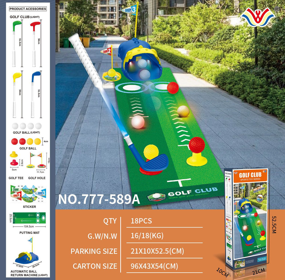 New kids' electric golf returner - mini golf training set for early childhood education and development (kindergarten)
