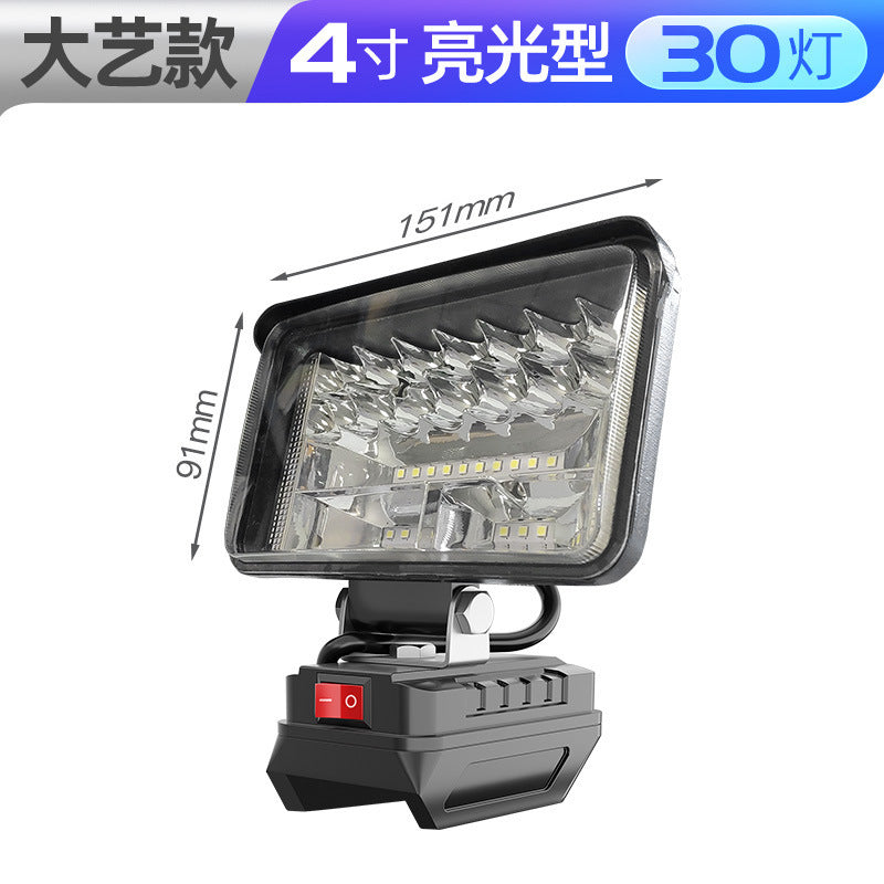 Cross-border rechargeable lighting universal lithium battery work light outdoor LED auto repair fishing emergency lighting