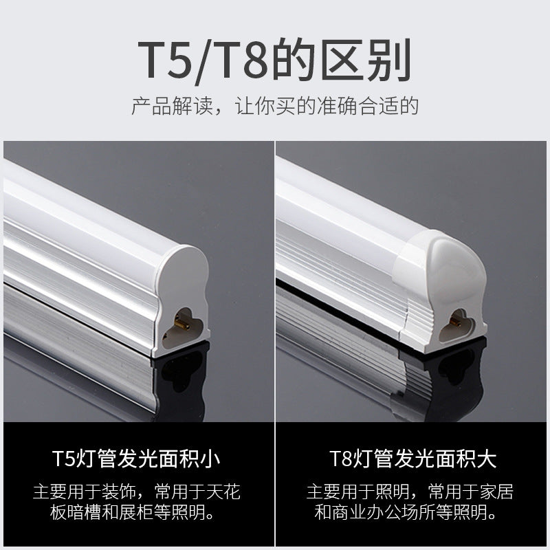 Wholesale T5 lamp led integrated school garage supermarket 1.2 meters led three-proof purification lamp T8 daylight tube