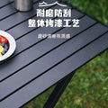 Outdoor foldable egg roll table camping style carbon steel lightweight table picnic equipment supplies table and chair set foldable