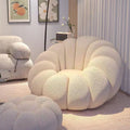 Lazy sofa can lie down and lie down pumpkin cream bedroom balcony single small sofa casualplaid tatami seat