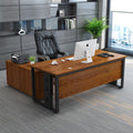 Golden oak color desktop + black frame