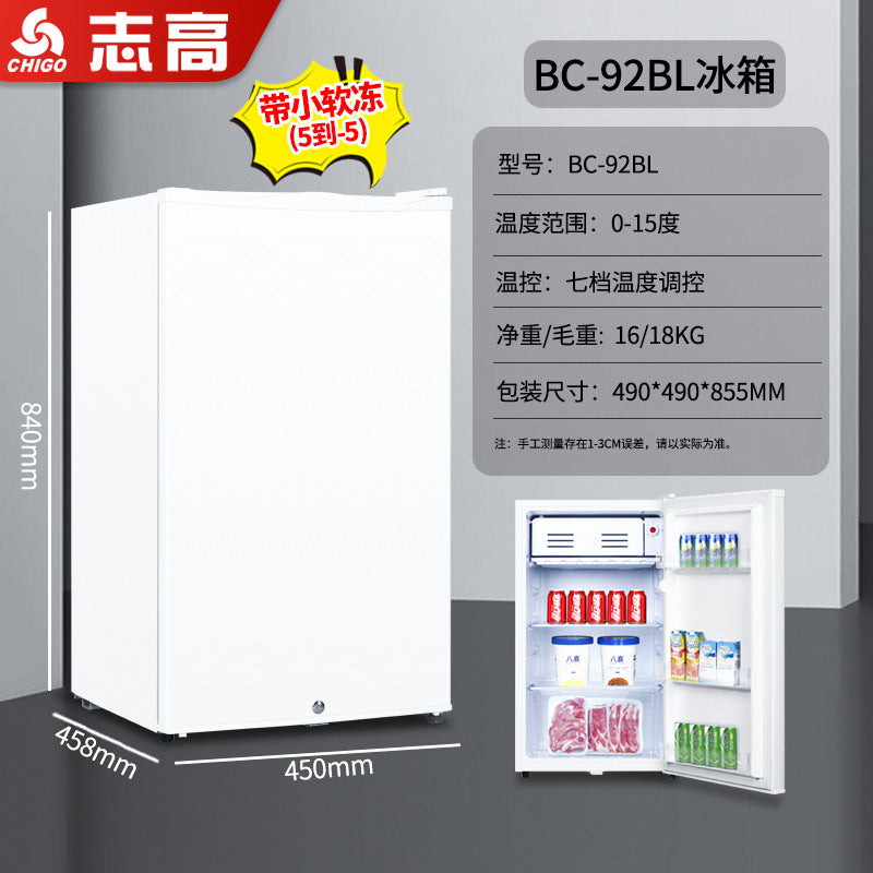 foreign trade single-door refrigerator, small household refrigerator, mini breast milk freezer, hotel small refrigerator, energy saving