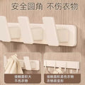 Cream style coat hook white entrance door rear hook classy entrance clothes hanger wall wall hanging without drilling