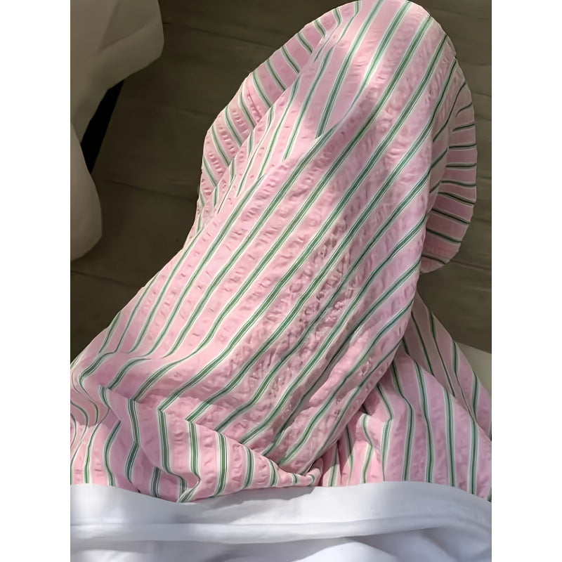 cross-border code new arrival  original women's drapedcontrast colorstripesloosecasual pants