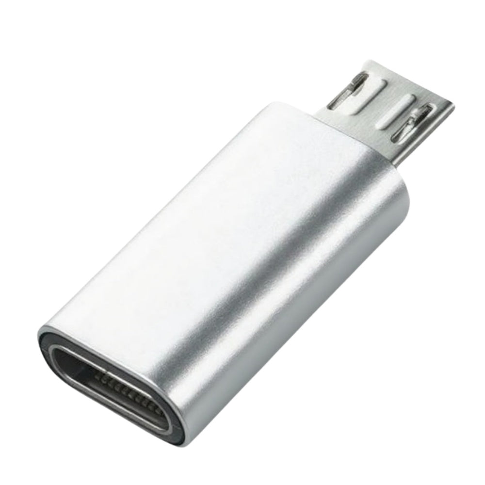 Type-c female to micro usb otg adapter for android v8 charging and data transfer - 5-pin converter (tpc)