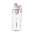 minimalist sports water bottle - portable outdoor water bottle for men and women, high-value fitness tumbler with tea infuser, plastic cup