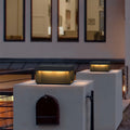 Outdoor solar fence post lights - modern minimalist waterproof lighting for home, villa, and gate pillars