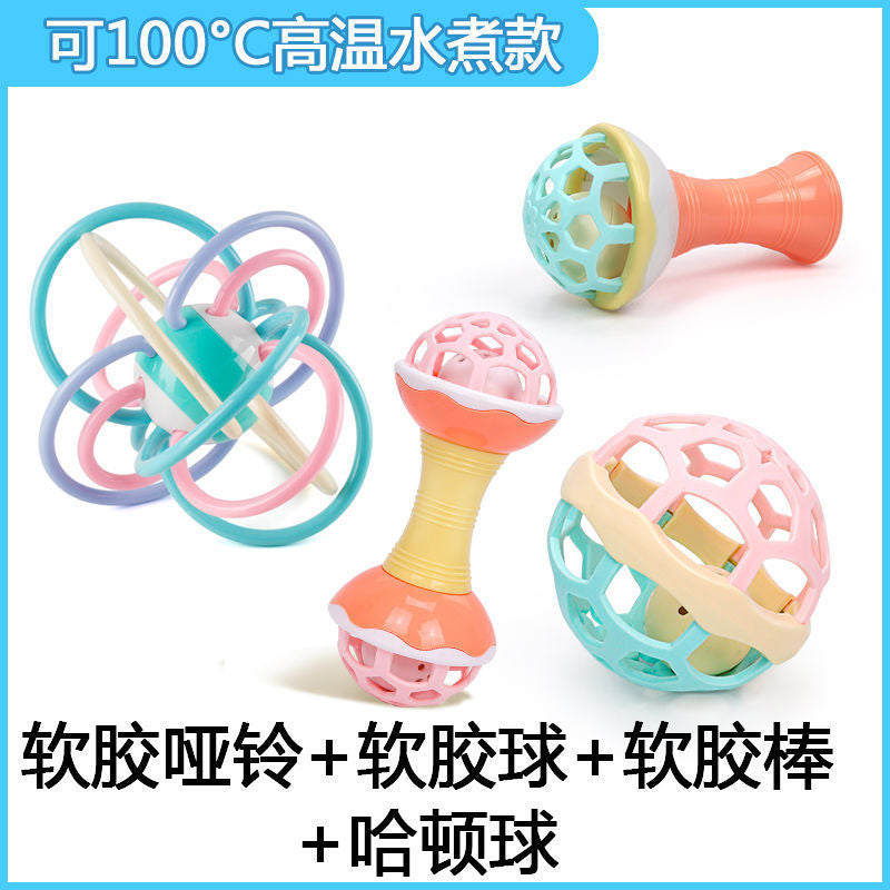 Cross-border export newborn baby toys baby hand rattle boys and girls early education puzzle bell toothpaste bed bell accessories
