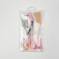 Ready-to-ship wholesale eyebrow trimming scissors for beginners, beauty and makeup tools, eyebrow shears, small scissors, new style eyebrow trimming scissors with comb
