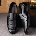 Summer hollow-out sandals cross-border men's leather shoes business casual genuine soft leather shoes non-slip soft sole middle-aged and elderly dad shoes
