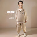 Boys' spring fashionable sweatshirt set,  new trendy kids' spring two-piece outfit, spring and autumn style, handsome big kids' clothing