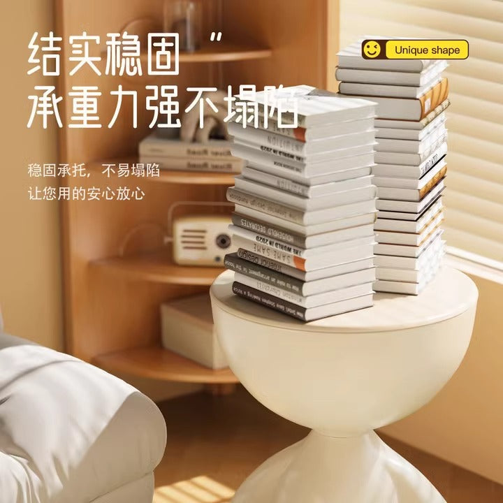 Creative bedside table for home, sofa side table, storage rack, bedroom balcony mobile mini table, small apartment coffee table