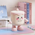 New arrivalcute desktop trash can mini small sundries storage tube student dormitory office covered trash basket