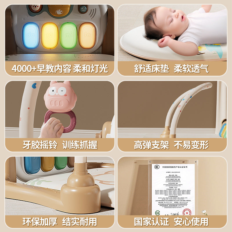 Baby toy foot pedal piano gym activity center for newborns and infants (0-1 year olds, 6 months+), educational musical early learning gift