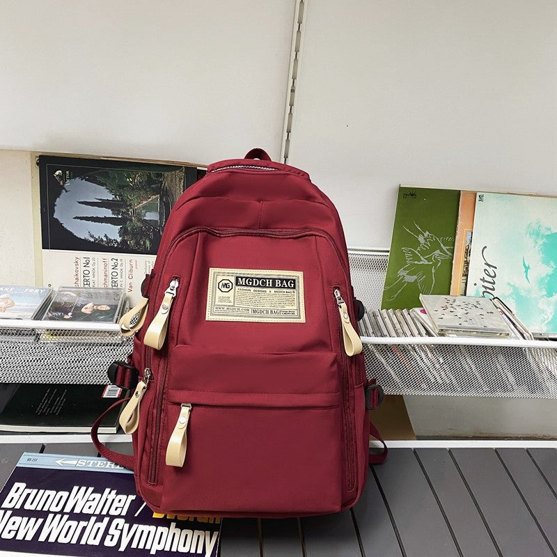 casual versatile backpack - large capacity retro minimalist laptop backpack for college, high school, and middle school students - unisex