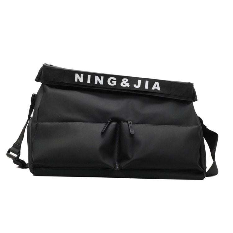 Sports fitness bag, men's and women's fashion, hand-held travel bag, multi-pocket short-distance luggage bag, crossbody boarding bag wholesale