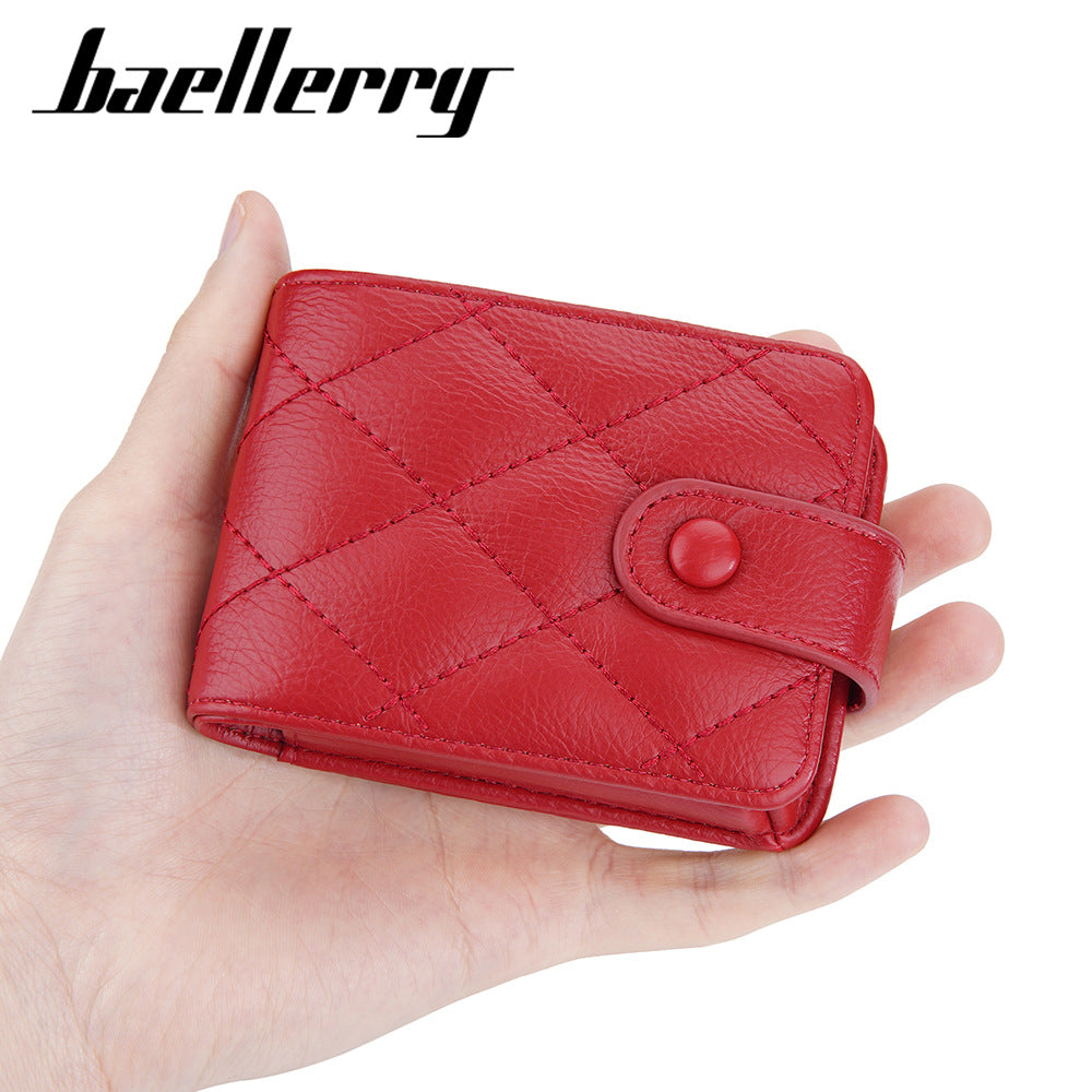 Baellerry's new mini fashion lipstick bag Korean version rhombus buckle change bag with lenses cosmetic bag