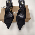 Zaexport2024 summer new arrival women's shoes, square buckle buckle, pointed toe, thick heel, high heel sandals, toe cap