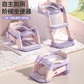 Foldable & adjustable baby potty ladder - 3-in-1 portable toilet training aid for toddlers