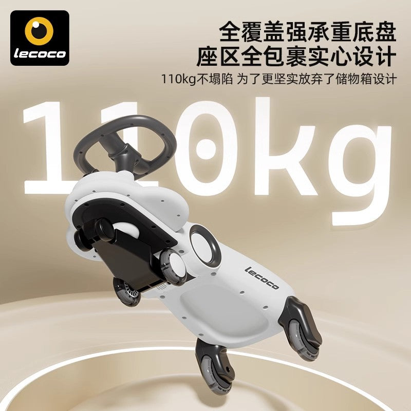 Leka twist car new 1-3 year old stroller silent universal wheel anti-rollover baby yo car children twist car