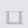 Semi-circular rock slab island dining table italian all-in-onefor homeaccessible luxury dining table small apartment modern casualfor home table