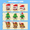 Compatible with lego bricks santa claus cartoon figure kids assembly educational christmas toy gift cross-border wholesale