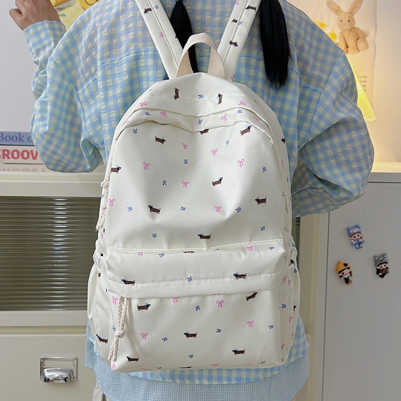 New schoolbag female junior high school student backpack cartoon student large capacity Japanese backpack junior high school student backpack