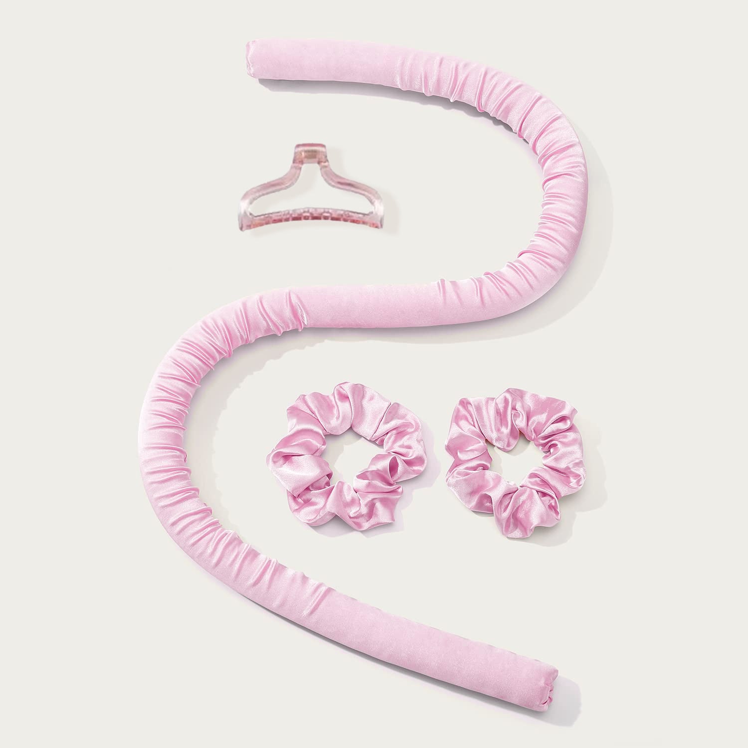 Cross-border lazy curling iron No heat curling iron Fluffy hair Large intestine Rubber hair curl Three-piece hair tool