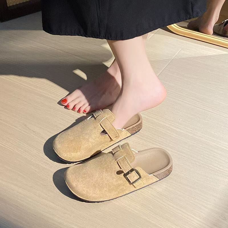 Birkenstock women's 2024 spring/autumn new collection: thick-soled, closed-toe birkenstock-style mules - slip-on, easy-wear summer shoes