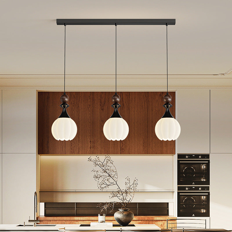 French medieval style living room chandelier modern simplicity high-end hall main lighting 2025 new walnut lamps