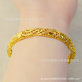 Middle eastern dubai gold women's bangle bridal wedding ethiopian bracelet african bangle arabian jewelry