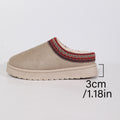 44exportplus size cotton slippers for women outwear lacethick sole lazy slippers winterfleece-lined toe slippers
