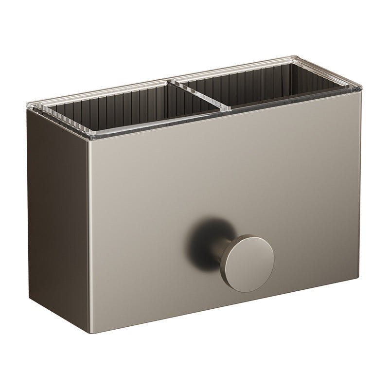 Gun Ash Toilet Shelf No Punching Comb Toothbrush Paste Storage Box Wall Hanging Bathroom Toilet Wash Table Hanger