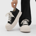 2026 spring new retro canvas shoes men's height increasing casual versatile classic skate shoes korean style trendy thick sole men's shoes