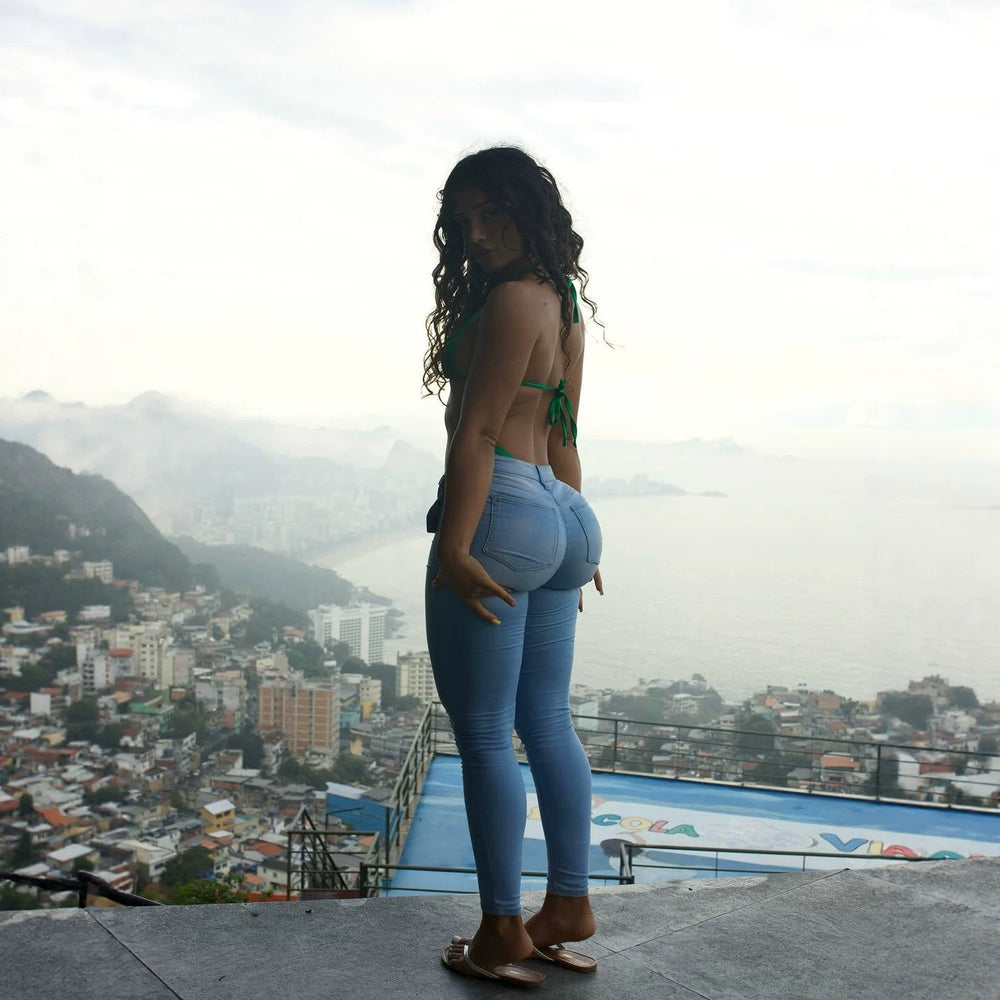 Skinny jeans lift butt ins style jeans european size women's pants hot style  independent station cross-border sexy