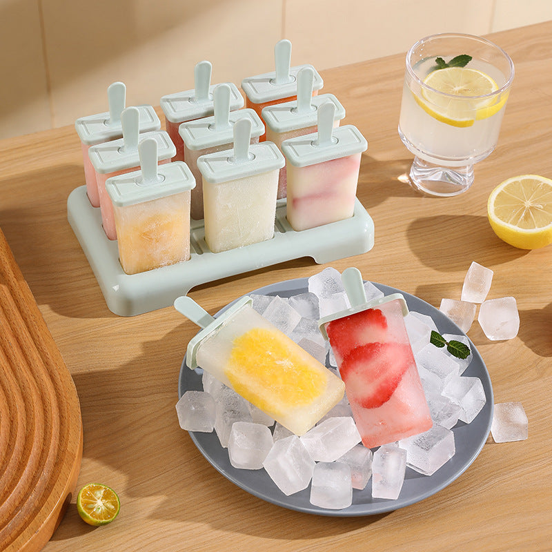 Food grade ice cube mold household make popsicle popsicle children DIY homemade ice cream frozen ice cube box ice grid wholesale