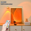 Popular wireless remote control charging sunset lamp sunset lamp wall lamp wiring-free atmosphere background wall decorative painting lamp