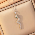X8301-36 [titanium steel chain copper inlaid zirconium pendant]