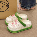 2025 summer new collection: closed-toe slides - trendy, platform, thick-soled, non-slip, wear-resistant clogs & sandals for outdoor wear