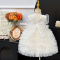 【ready to ship】girls' dress -  summer new korean style lace tulle dress - birthday gift princess dress