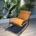 Rocking chair retro style living room sofa chair adult lounge chair lazy sofa balcony casual rocking chair leisure chair