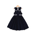 Summer kids' dress -  cross-border doll collar a-line dress - simple & stylish girls' vest dress