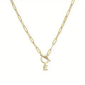 European and american cross-border new golden 26 mother necklace ins style fashionable hip hop clavicle chain retro literary and artistic elegant ladies