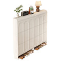 Cream style tipping shoe cabinet for home door entrance door entrance cabinet all-in-one space-saving ultra-thin multi-layer storage shoe rack