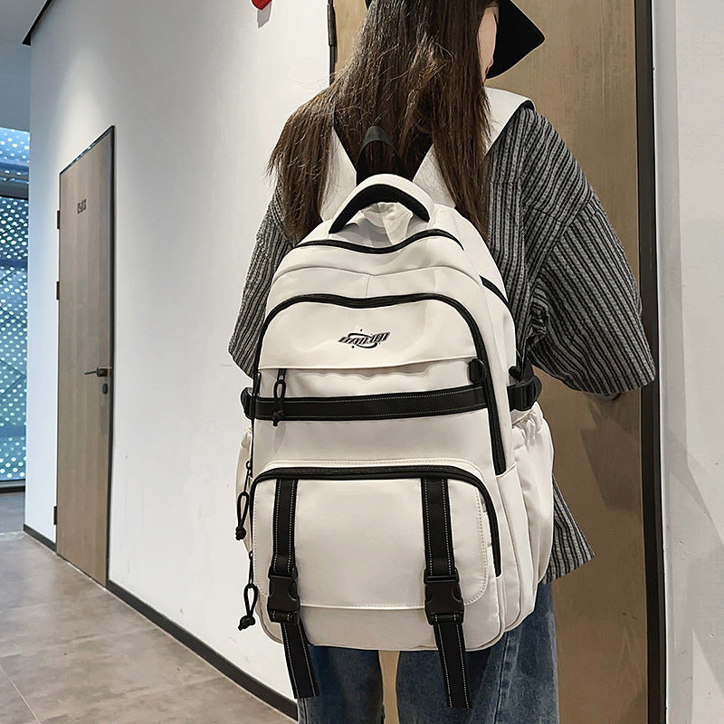 Schoolbag travel cool street junior high school boys multi-layer high school students college students large capacity burden reduction backpack