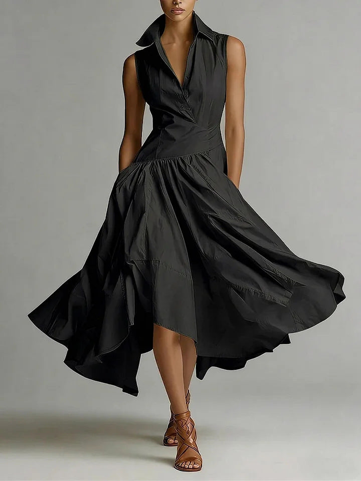 new french chic elegant goddess style slimming fitted sleeveless maxi dress for women